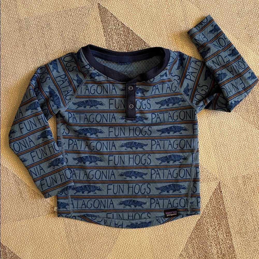 Patagonia baby capilene midweight Henley